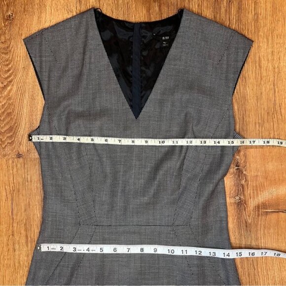 NWT BOSS HUGO‎ BOSS Dalana Diamond Sheath Dress V neck Made in Croatia 🇭🇷 Sz 4 - Picture 6 of 15
